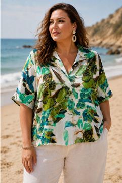 Immagine di CURVY GIRL SUMMER ELEGANT AND COMFORTABLE QUALITY TOP